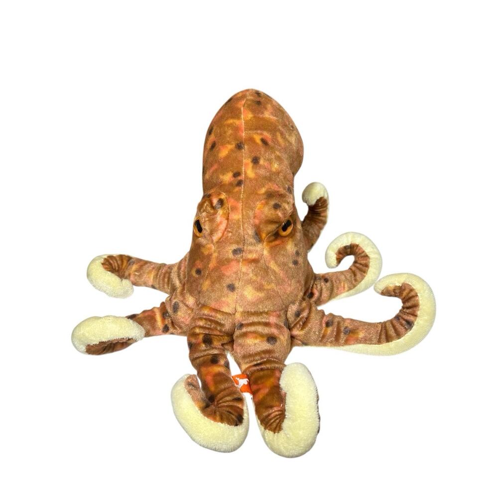 Wild Republic Octopus Plush Stuffed‎ Animal Sea Creature Brown 10"